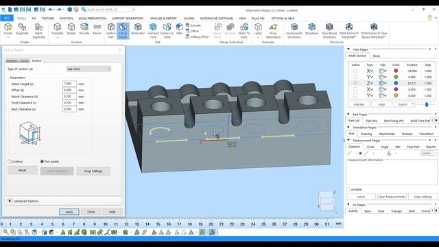 Flexible Lap Joint Cuts | Materialise Magics 23 смотреть онлайн