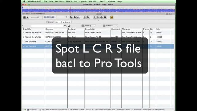 Archive audio from Pro Tools 8 with MetaPlug 2.0 смотреть онлайн