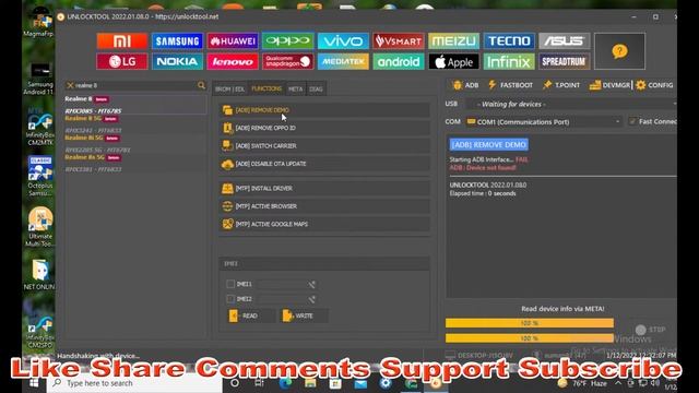 REALME 8 DEMO UNLOCK DONE BY UNLOCK TOOL 100% TESTED BY ME смотреть онлайн
