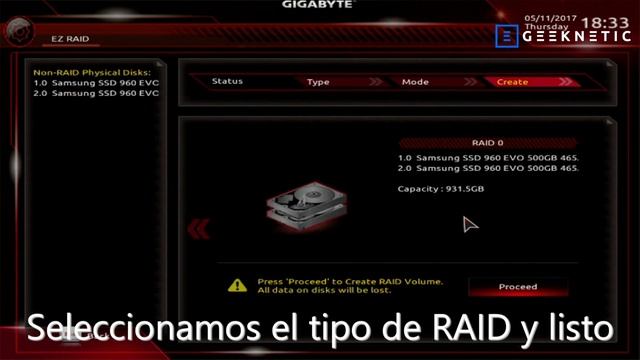 Como instalar un RAID 0 con el sistema EZ-RAID de Gigabyte смотреть онлайн
