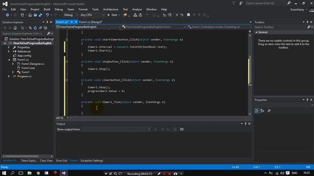Tutorial 4: How To Use Progress Bar with 2 Method C# (English) смотреть онлайн