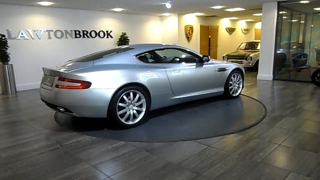 Aston Martin DB9 Silver with Black Lawton Brook смотреть онлайн
