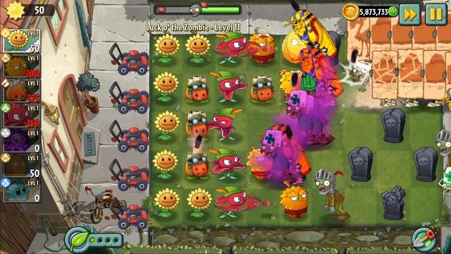 Plants vs Zombies 2 - Luck O' The Zombies Level 11 + DOWNLOAD смотреть онлайн