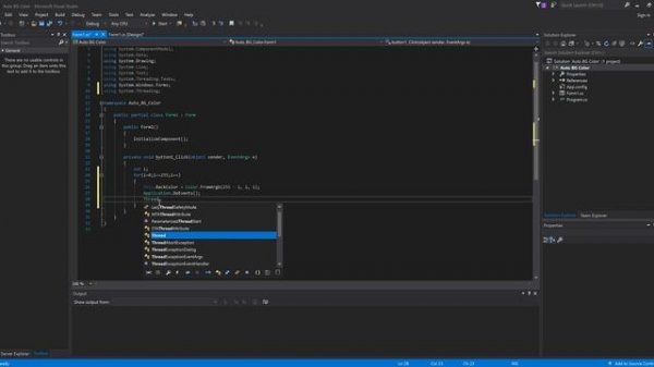 C# Tutorial - How to make Automatic Change Background Color in Windows Form C#