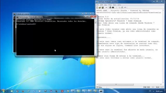 CMC0000000002 - Como abrir una linea de comandos en Windows 7 Home Premium смотреть онлайн