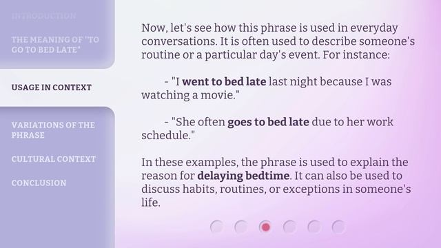 Understanding the Phrase "To Go to Bed Late" смотреть онлайн