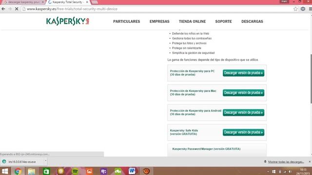 COM DESCARGAR KASPERSKY ANTIVIRUS 2016/ VERSIÓ DE PRUEBA /WINDOWS 8 смотреть онлайн