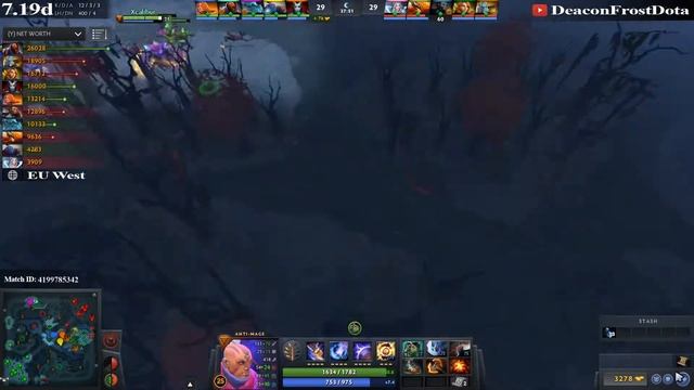 Xcalibur [Anti-Mage] Fast Farm Hard Carry Style ► Dota 2 7.19d смотреть онлайн