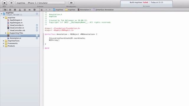 iOS SDK Tutorial #09 - MapView - Pin Anmerkung Teil 1 [Full-HD] [Deutsch] [XCode 4.3.2] смотреть онлайн