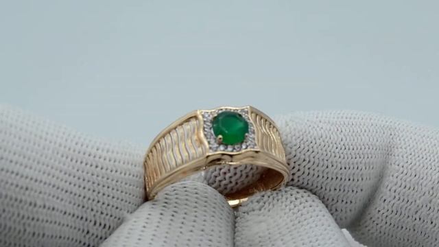 Мужское кольцо 1-4801-001 (Au 585) - Золотой Запасъ смотреть онлайн