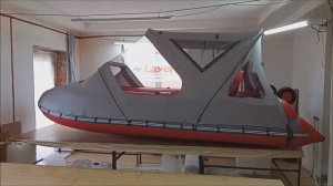 Тент комбинированый три в одном на лодку Сатурн 410