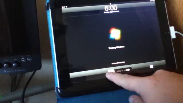 Windows 7 boot screen on the iPad смотреть онлайн
