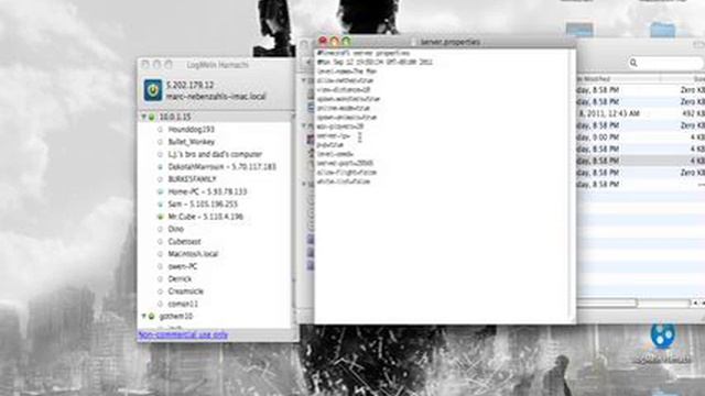 Minecraft: How to make a Hamachi Server for ( Mac ) смотреть онлайн