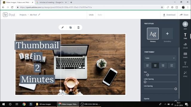 How to Make YouTube Thumbnail in 2 Minutes 😮😮 !! Adobe Spark thumbnail in 2 Minutes 😮😮 смотреть онлайн