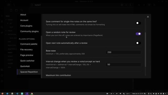 Obsidian: Inbox Review With Spaced Repetition