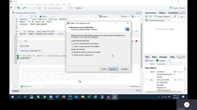 Instalar y Actualizar R para Windows смотреть онлайн