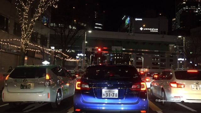 4K動画4K video ドライブ　名古屋市内のイルミネーションIllumination of Nagoya city смотреть онлайн