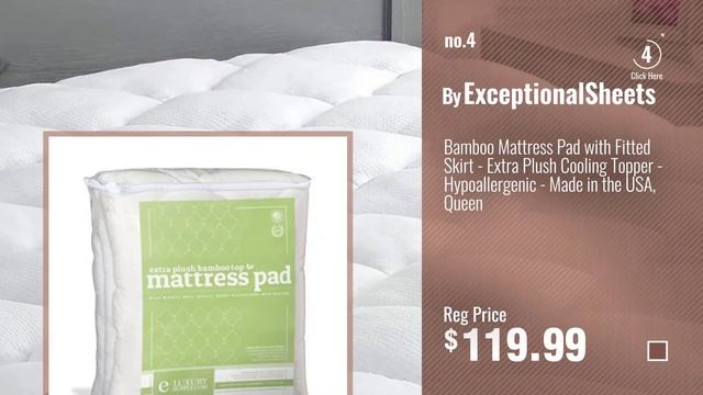 Top 10 Mattress Pads Topper [2018]: Mattress Pad Cover Queen Size Pillowtop 300TC Down Alternative смотреть онлайн