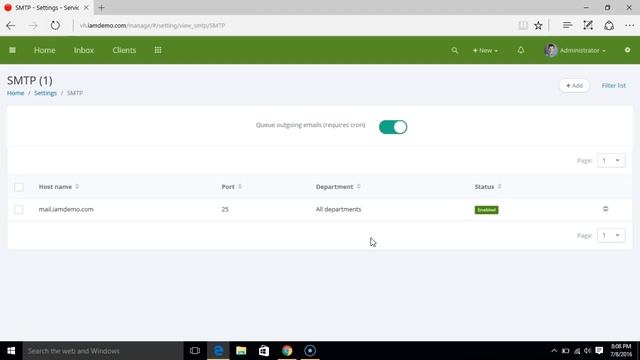 Setting Outgoing Email / SMTP - Vision Helpdesk смотреть онлайн