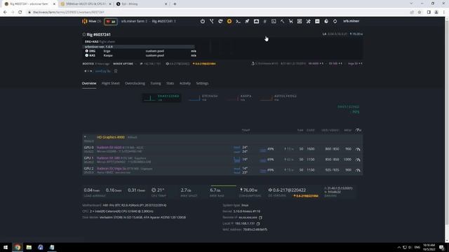 SRBMiner-MULTI how to dual mine ERGO+KASPA on HiveOS смотреть онлайн