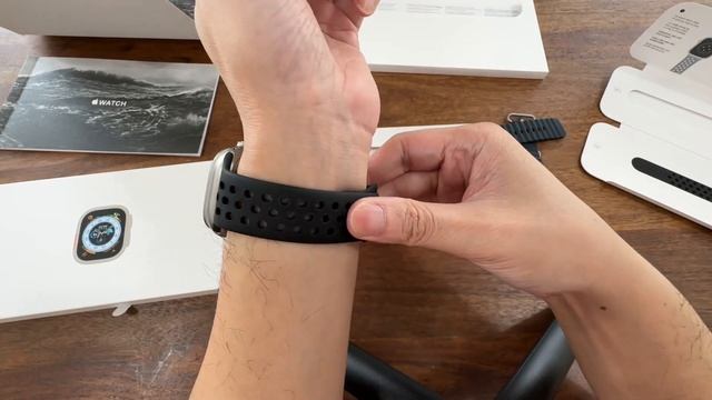 Apple Watch Ultra 49mm午夜黑海洋錶帶 nike 運動錶帶 開箱 смотреть онлайн
