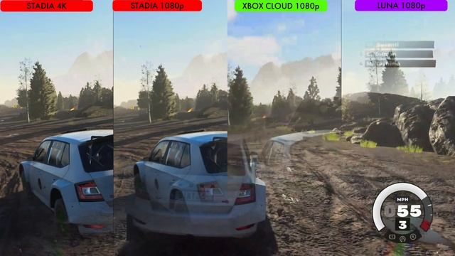 DIRT 5 - Stadia - Luna - Xbox Cloud Gaming - Comparison смотреть онлайн