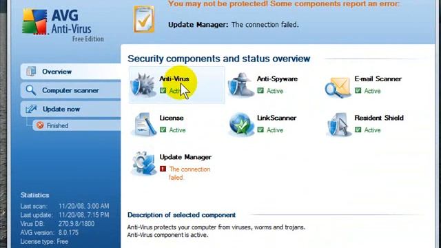AVG Update Manager Error смотреть онлайн
