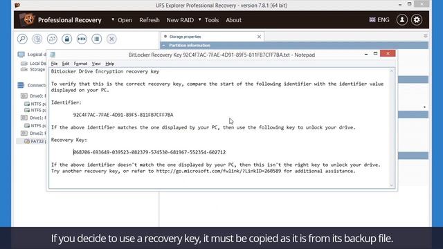How to recover data from a BitLocker-encrypted volume using UFS Explorer Professional Recovery смотреть онлайн