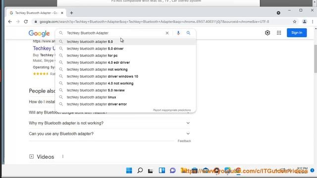 Download Techkey Bluetooth Adapter Driver For Windows 10/7/8