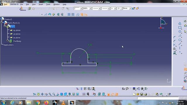 Catia V5R16 | New Project | Tutorial 1 смотреть онлайн