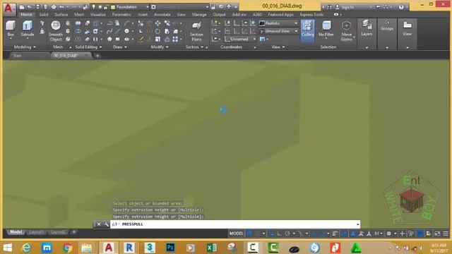 00 017 DIAB Using Box, Extude Command смотреть онлайн