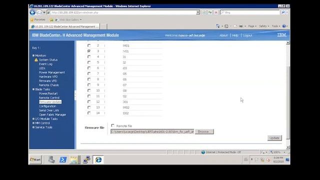 How to update UEFI on IBM Bladecenter смотреть онлайн