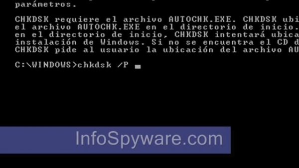 CHKDSK en Windows Xp