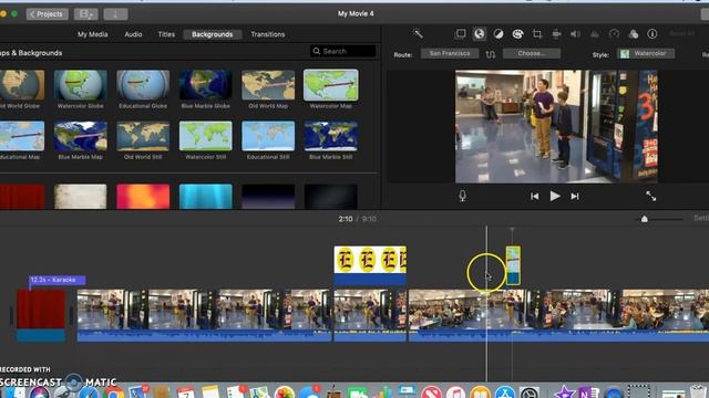 Titles and backgrounds in iMovie смотреть онлайн
