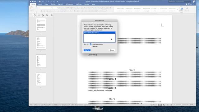 [3 Methods] Word Found Unreadable Contents? How to Repair Corrupted Word File on Mac смотреть онлайн