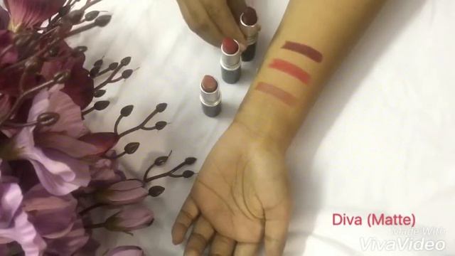 MAC Lipstick collection for Indian/ Medium Skin tone | Swatches смотреть онлайн