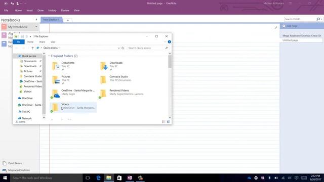 Office365 - (ONENOTE) Inserting a Printout смотреть онлайн