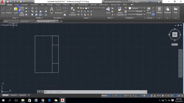 Autocad 2017 basics commands Class 7 Part 4 смотреть онлайн