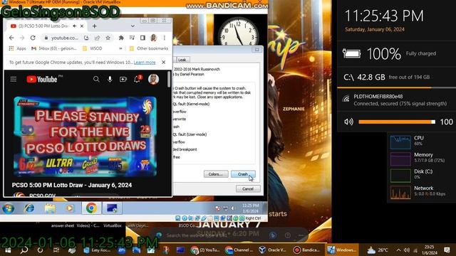 PCSO Theme song has BSOD VM (Windows 7 Ultimate HP OEM) смотреть онлайн