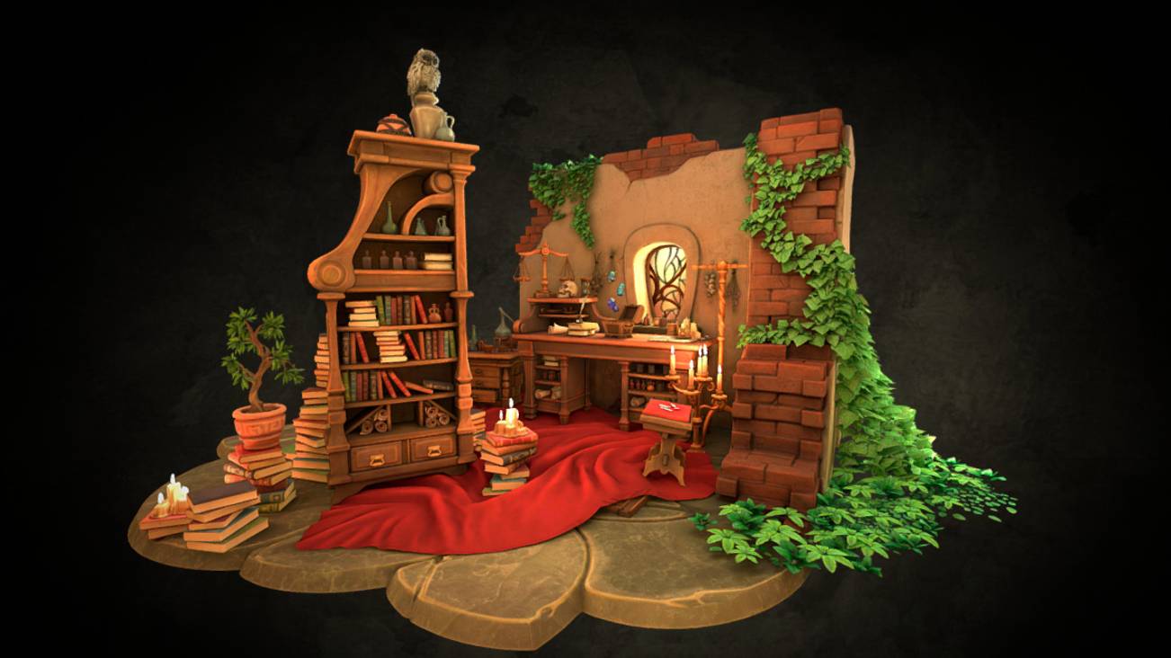 Alchemist Workshop в 3D от Conrad Justin смотреть онлайн