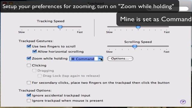 Mac OS X Tutorial: How to Zoom In with the Trackpad смотреть онлайн