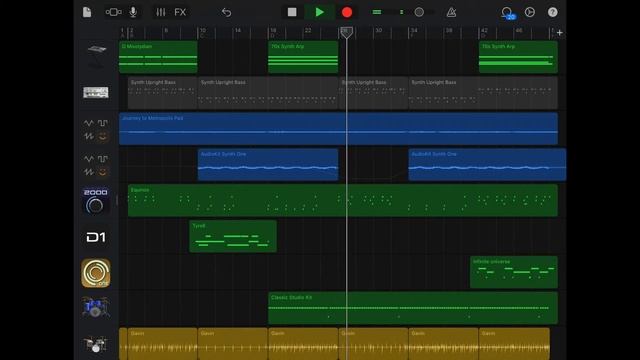 Untitled #167: GarageBand iOS with D1, Synth one and Digitalism 2000 - with guitar tones from line6 смотреть онлайн