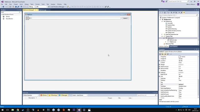 How to make a Simple Webbrowser in Visual C++ (Windows Forms Applications C++) смотреть онлайн