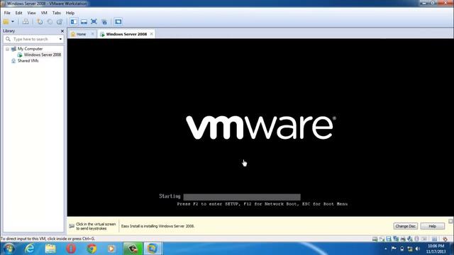 How To Install VMWARE Using Windows Server 2008 смотреть онлайн