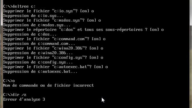 Destroying MS-DOS! (France language of OS) смотреть онлайн