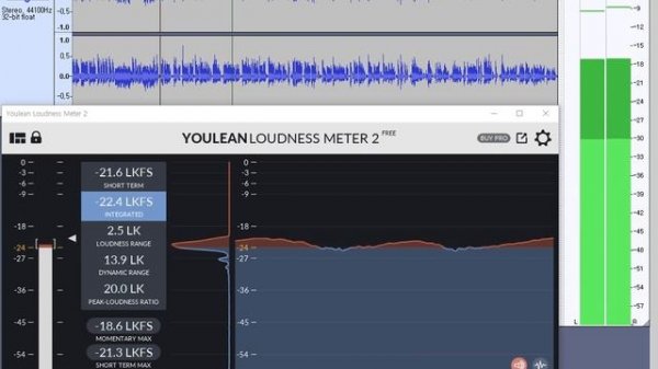 Peak, RMS & Loudness Meter