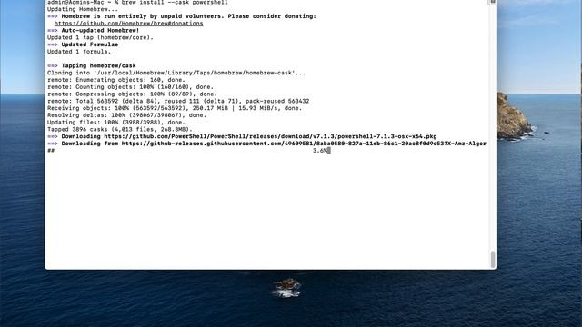 macOS PowerShell install смотреть онлайн
