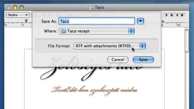 Mac OS X TextEdit Videó - 3. rész смотреть онлайн