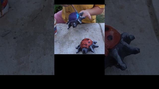 Красим БОЖЬЮ КОРОВКУ. Идеи по покраске. смотреть онлайн