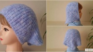 Тренд! Самая модная в этом сезоне! КОСЫНКА-ЧЕПЧИК-БАНДАНА! Свяжем вместе. // Подробный МК.//